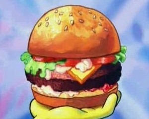 painted krabby patty